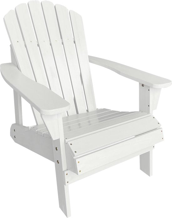 Chaise AXI Carmen Adirondack – Chaise longue en bois avec accoudoirs – Dossier haut - 90,5 x 78,4 x 93 cm