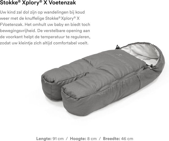 Stokke Xplory X, Gris moderne - Poussette haut de gamme - Réglable pour le confort du bébé et des parents - Rembourrage, harnais et fermeture éclair réfléchissante pour plus de sécurité - Se plie en un seul geste