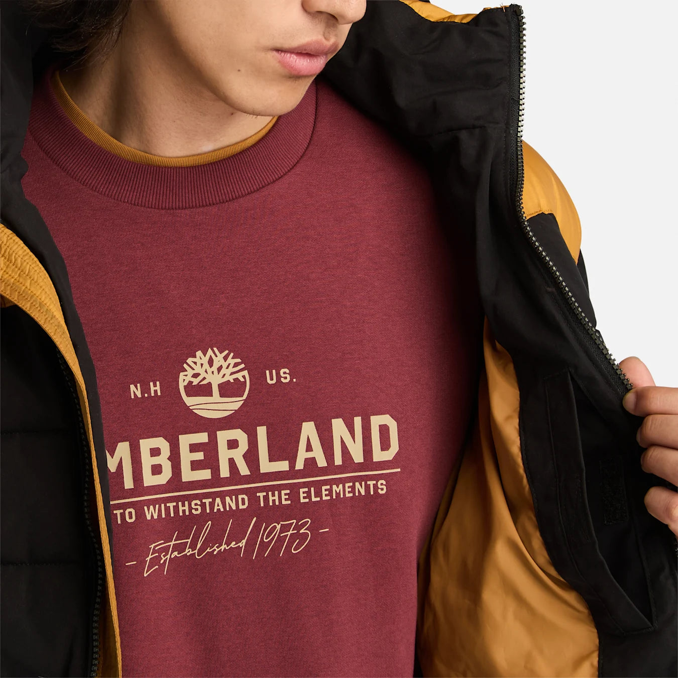 Timberland South Twin Jacket - Regular Fit - Hommes - Noir/Jaune