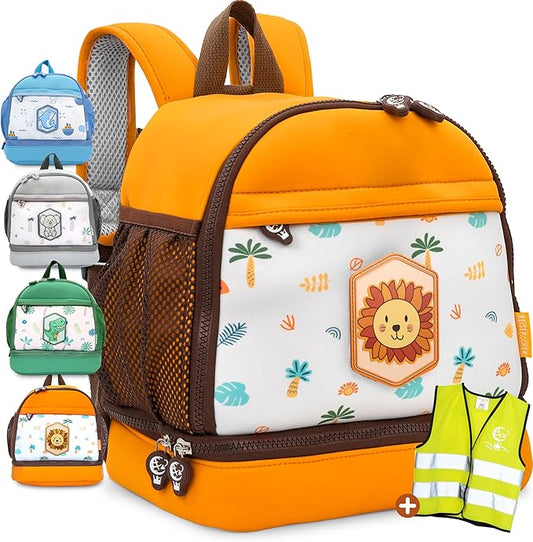 Sac à dos Reiseracker pour enfants Orange + gilet de sécurité