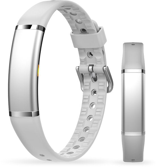 Traceur d'activité - Etanche IP68 - Mesure la fréquence cardiaque, le SpO₂ et le sommeil - Podomètre - Aluminium anodisé - BREND App - Gris - BREND BR-2249