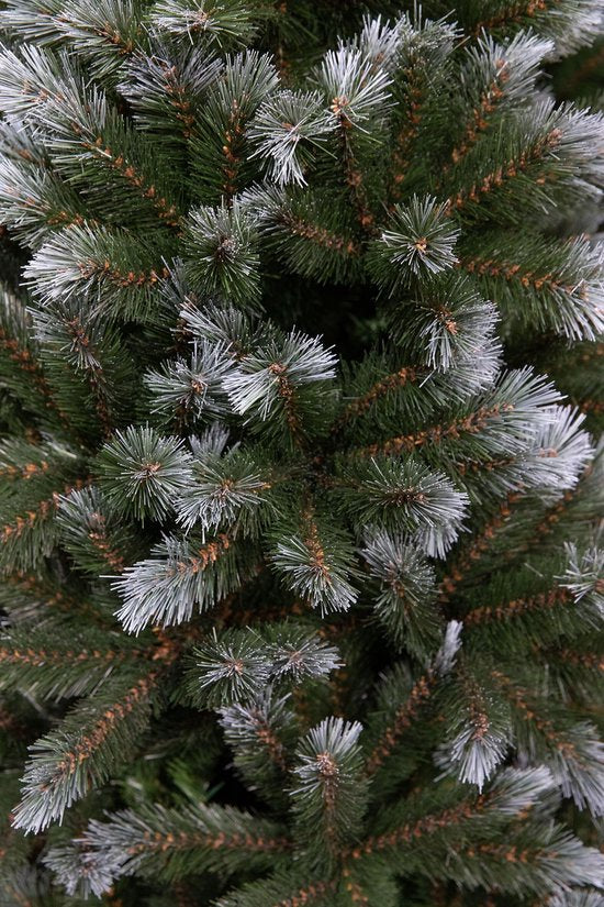 Arbre artificiel Triumph Tree Pittsburgh vert - Arbre de Noël au volume généreux et 812 branches - Décoration de Noël d'intérieur - De forme ronde avec système d'emboîtement - H 215 x Ø 117 cm