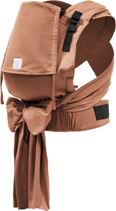 Stokke Limas Carrier Plus, Terracotta - Version 2023 (OCS) - Porte-bébé à demi-boucle - Trois positions de portage - Convient aux bébés de 1 mois / 4 kg à 18 kg