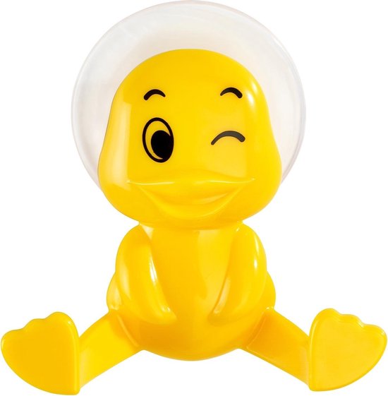 Wenko Crochet à ventouse Duck 9,5 x 9,5 x 4 cm, ABS jaune