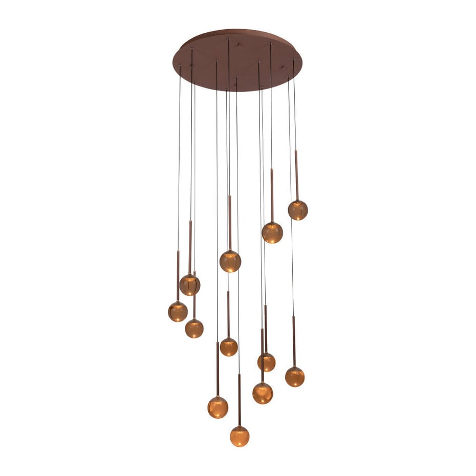 Suspension Lucide Calina - LED - Intensité réglable - Ø 69,9 x 209,3 cm - Couleur café