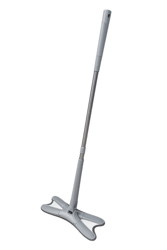 UltraClean Microfibre Mop - Mop rotatif à 360° - Système d'essorage facile - Gris - 107 cm