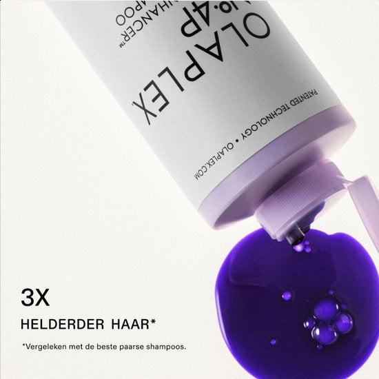 Shampoing tonifiant Olaplex No.4P Blonde Enhancer | 250 ml | Pour cheveux blonds et gris
