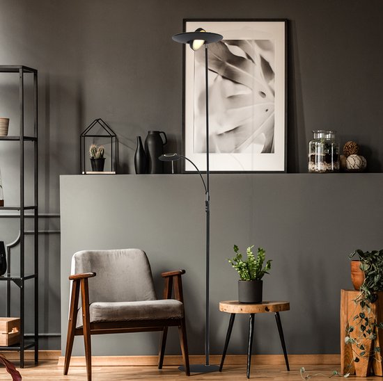 Lampadaire Steinhauer Zenith LED - Noir