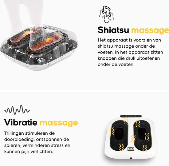 CALMENTA® - Appareil de circulation sanguine - Pour les jambes, les pieds et le dos - Appareil de massage des pieds Circulation sanguine - Leg trainer - Plaque vibrante - Appareil de massage - Neuropathie - Appareil de circulation sanguine