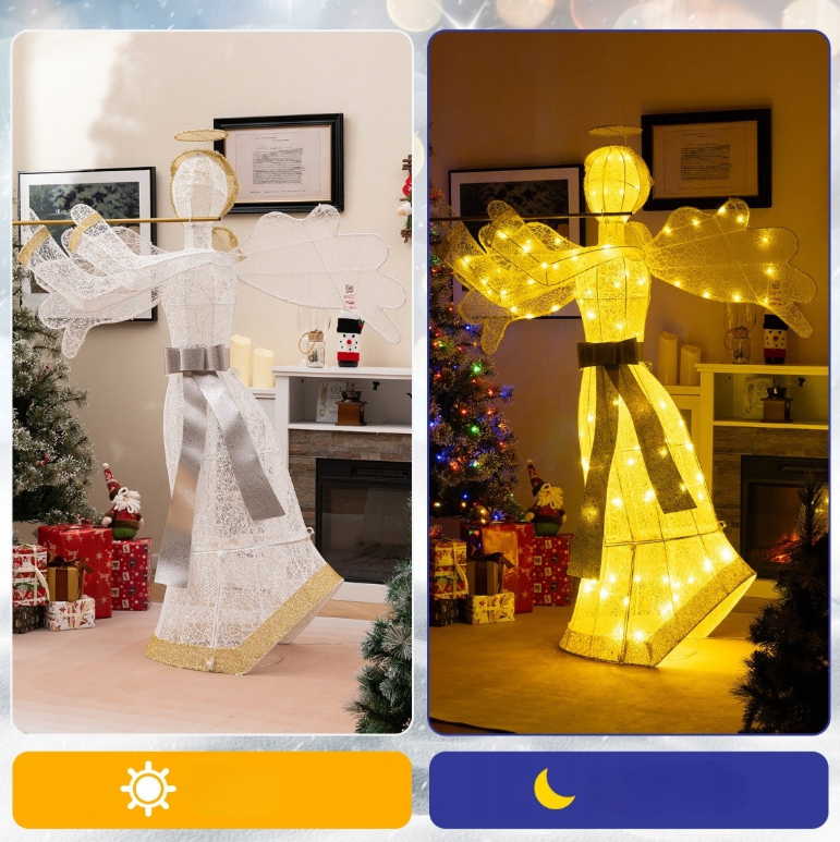 ange avec led - 150 cm - décoration de Noël