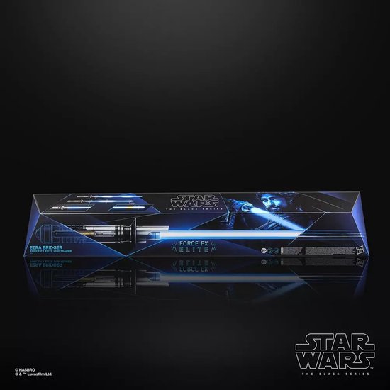 Hasbro Star Wars : Ahsoka Black Series - Réplique du sabre laser Force FX Elite d'Ezra Bridger - Figurine