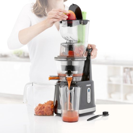 Princess Slowjuicer 202045 - Extracteur de jus - Presse-agrumes - Très grande ouverture de remplissage - Rendement élevé en jus