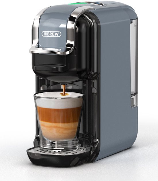 Machine à capsules Hibrew H2B 5-en-1 pour Nespresso et Lavazza, dotée de fonctions multifonctions