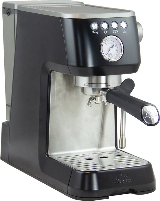 Solis Barista Perfetta Plus 1170 V2 Machine à piston - Machine à espresso - Machine à café en grains - Noir - 1.7L