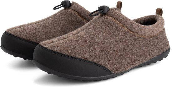 Travelin' Back2Home Homme - Pantoufles - Laine - Marron