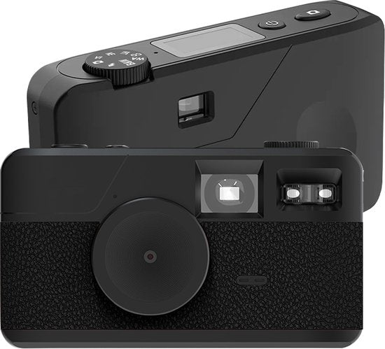 Appareil photo numérique K&L - Sans écran - Rechargeable - 16 000 photos - Appareil photo - Vintage - Comprend 32 Go - Durable - Noir