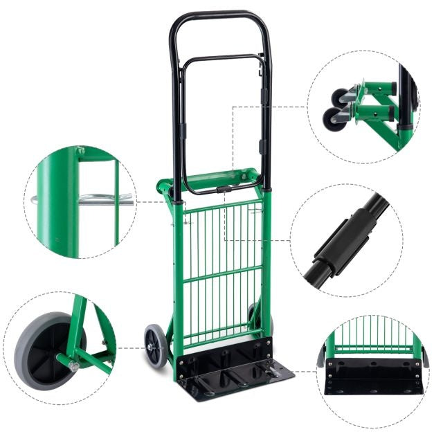 Chariot à steak pliable Coast 2 en 1 Chariot de transport Chariot de transport jusqu'à 90 kg chargeable