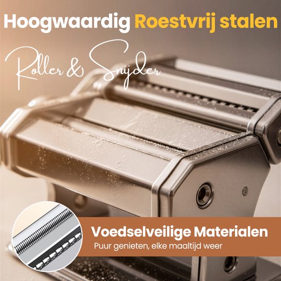 Tavola - Machine à pâtes + séchoir à pâtes - Machine à pâtes - Préparation de pâtes - Préparation de raviolis - Acier inoxydable - Cadeau de pendaison de crémaillère