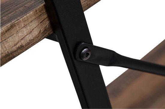Bibliothèque murale bibliothèque robuste - design industriel - hauteur 140 cm