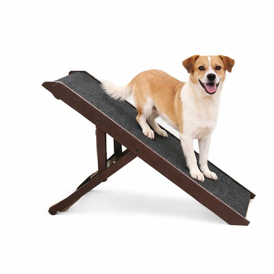 Ceruzo Dog Walkway Adjustable - Pliable - Hauteur réglable 34-53 cm - Marchepieds pour chiens - Noir