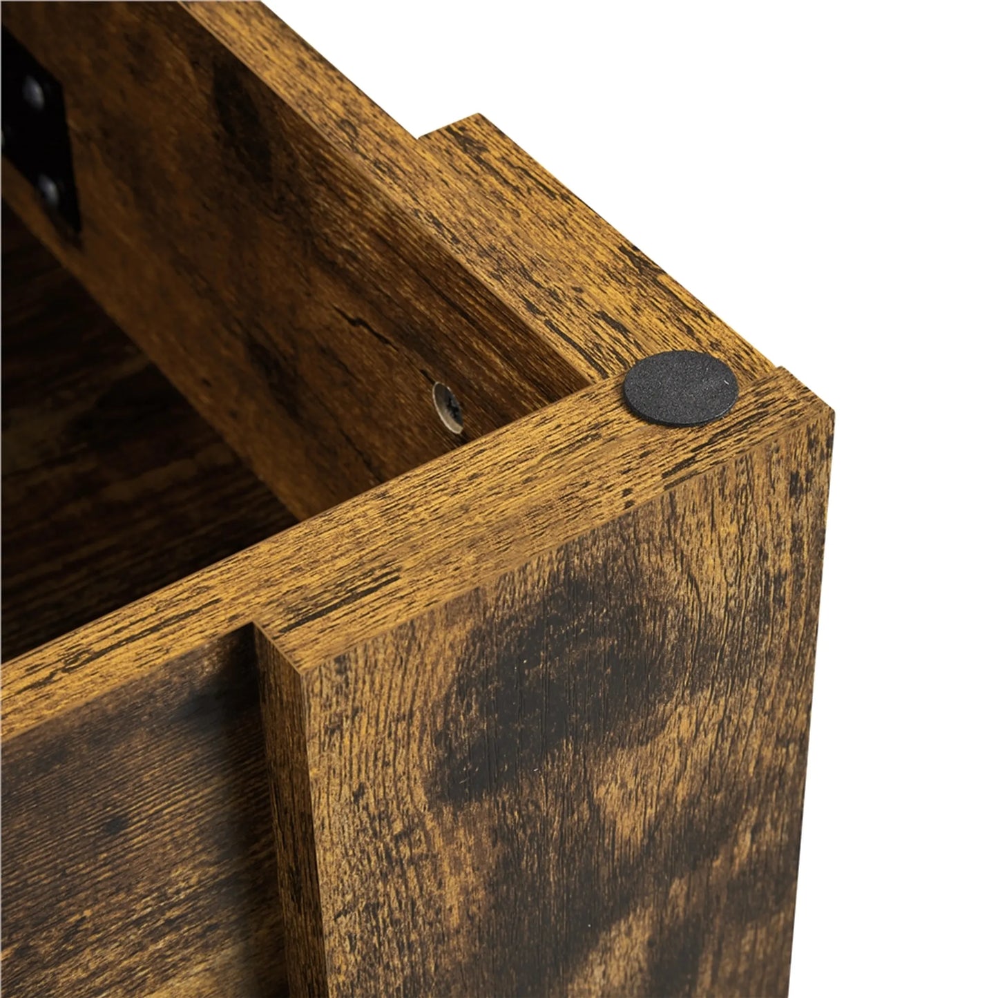 Yaheetech Table Basse avec Fonction Lift-Top - Avec Rangement Caché et Dégagement Inférieur Réglable et Mécanisme à Ressort - Pour Salon et Bureau - Mdf Marron Rouille et Métal - 120 x 59 x 49.5-62.5 cm