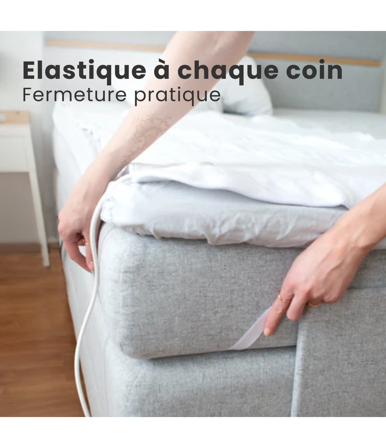 Couverture chauffante électrique - Auronic - 1 personne - 150x80cm - Blanc