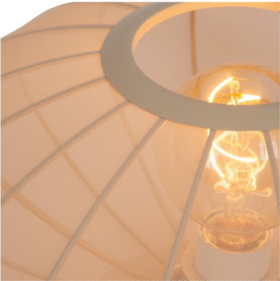 Lucide CORINA - Lampe de table - Ø 40 cm - 1xE27 - Beige - Japandi