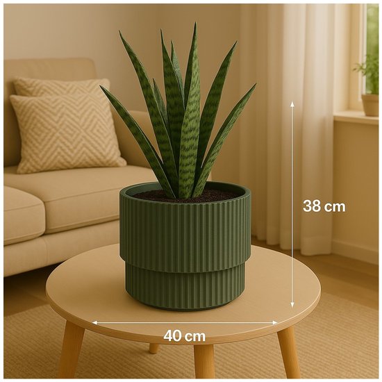 Pot No Brand Milly D40 cm vert - Plastique