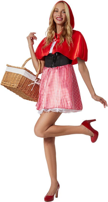 dressforfun - cape rouge pour femme - M - Costume carnaval - Halloween - Déguisement - Tenue de soirée - Tenue de carnaval - Tenue de fête