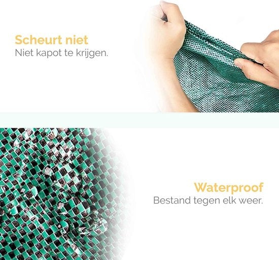 Goliving Sac à déchets de jardin - Lot de 2 sacs à déchets de jardin pliables - Sac de jardin - Poubelle de jardin - 2x 280 litres - Vert