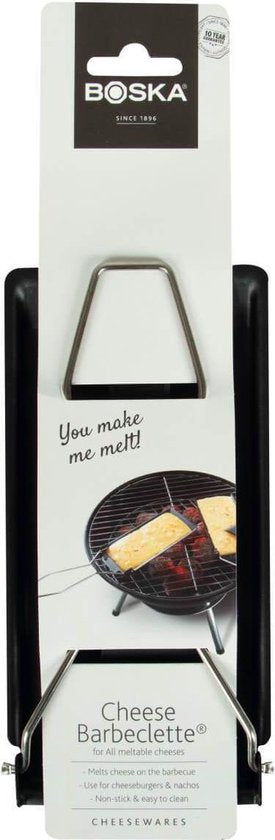 Boska Cheese Barbeclette® - pour BBQ - Poêle à fromage avec spatule - Noir - 175x85 mm