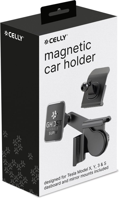 Support pour smartphone Celly Ghost Super - Pour Tesla X, Y, 3 et S - Rotation à 360°