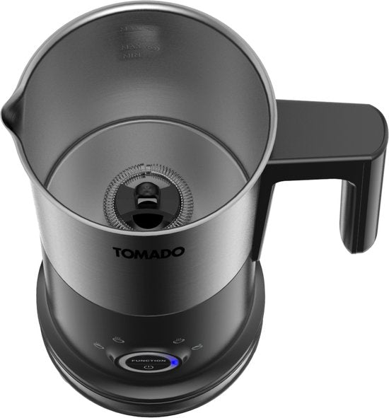Tomado TMF2401S - Mousseur à lait électrique - Moussage à chaud et à froid - Chauffage - Cappuccino - Sans PFAS - Acier inoxydable