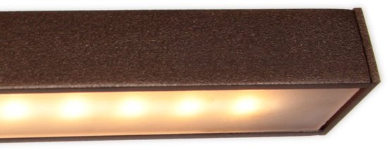 Suspension Bande 3995CA cacao - suspension métallique tendance de 150 cm de large, dotée d'un système de réglage de la hauteur et d'une LED intégrée, de la marque Steinhauer