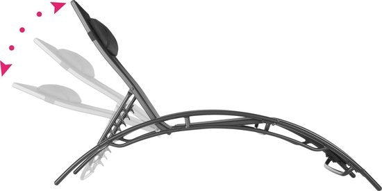 Tectake® Jeu de 2 chaises longues en aluminium - Chaises de jardin résistantes aux intempéries - Dossier réglable - Coussin de tête inclus