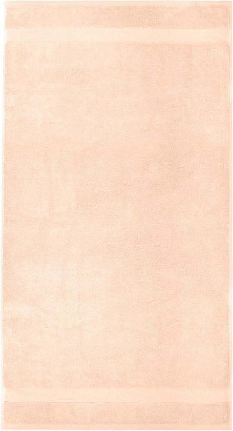 Vitality Pur - Serviettes Collection Sofia - Set de serviettes 50x90 - 100% Coton - Peach - 4 pièces