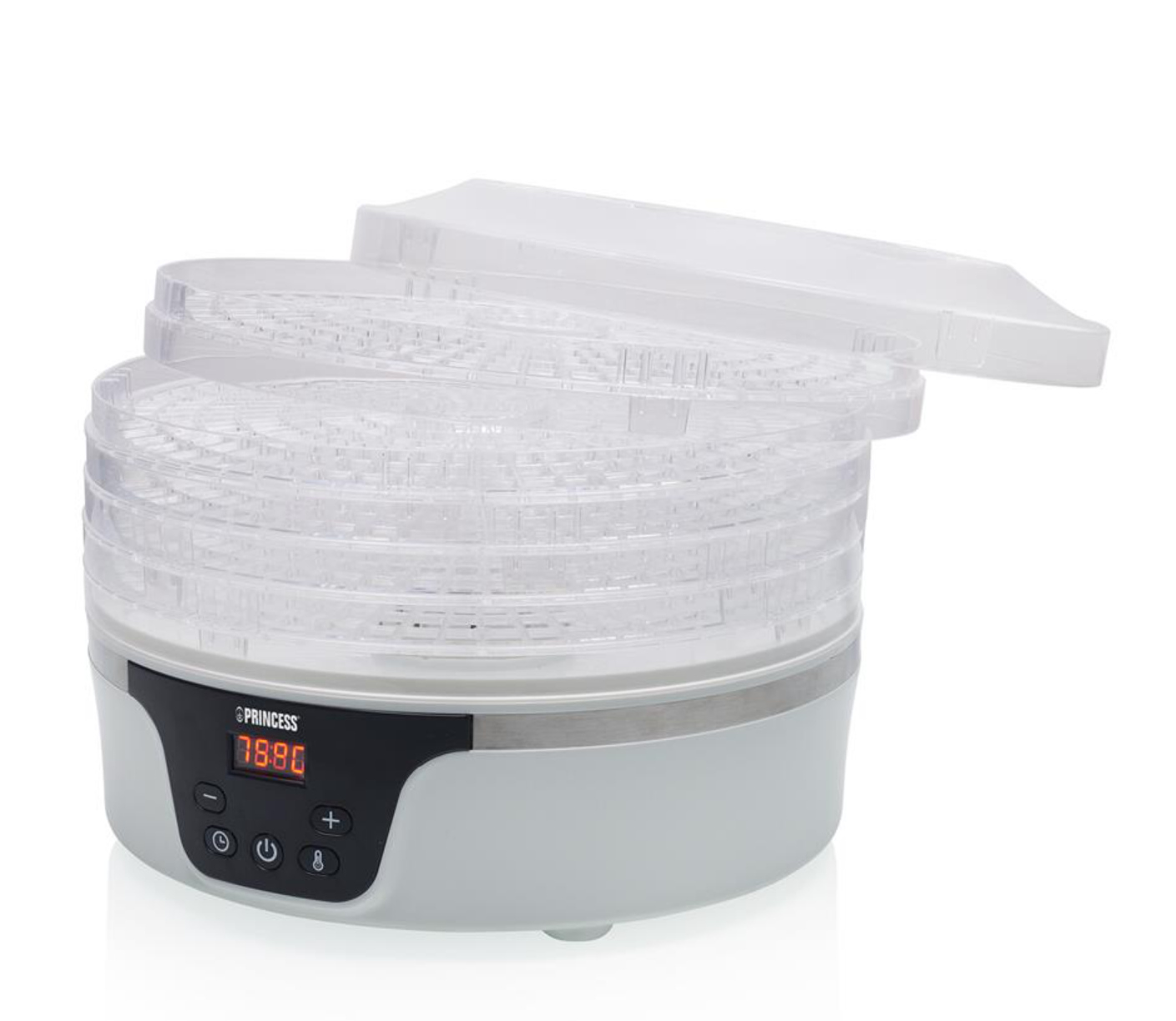 Déshydrateur alimentaire Princess 5 tiroirs - 380 W - Ø 29 cm - Blanc