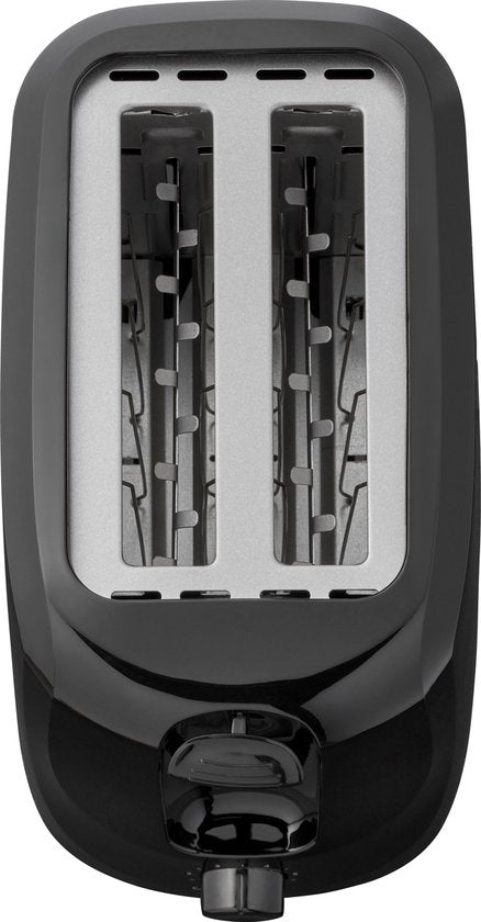 Tomado TBT2000B - Grille-pain - 2 grandes fentes - 6 positions - Noir