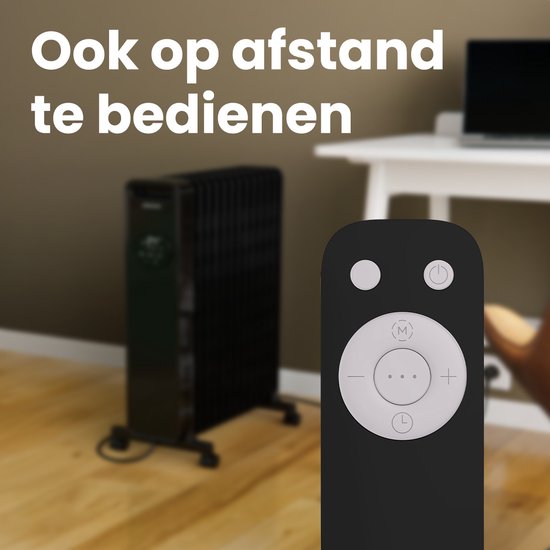 Auronic Oil Radiator - Radiateur électrique - 2500W - Noir