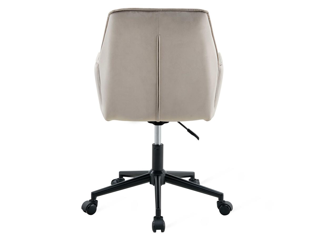 Chaise de bureau Multifurn Jill Velvet Taupe - Lot de deux - Confortable et élégante