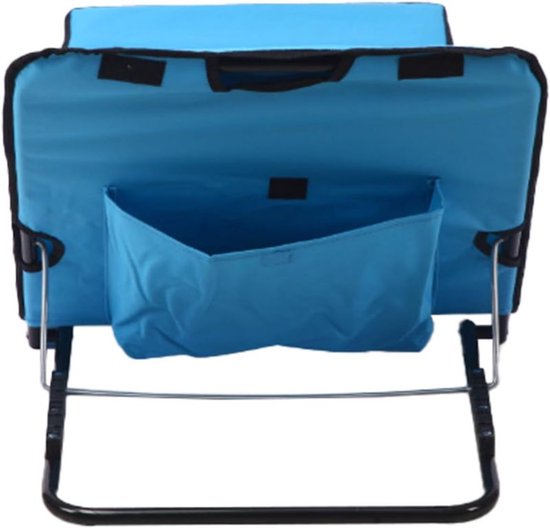 Ensemble de transats de plage Ceruzo 2 – Dossier réglable – Pliable – Bleu aqua