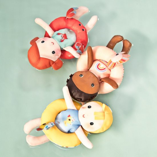 Lilliputiens - Petite poupée de bain avec un bracelet en forme de canard