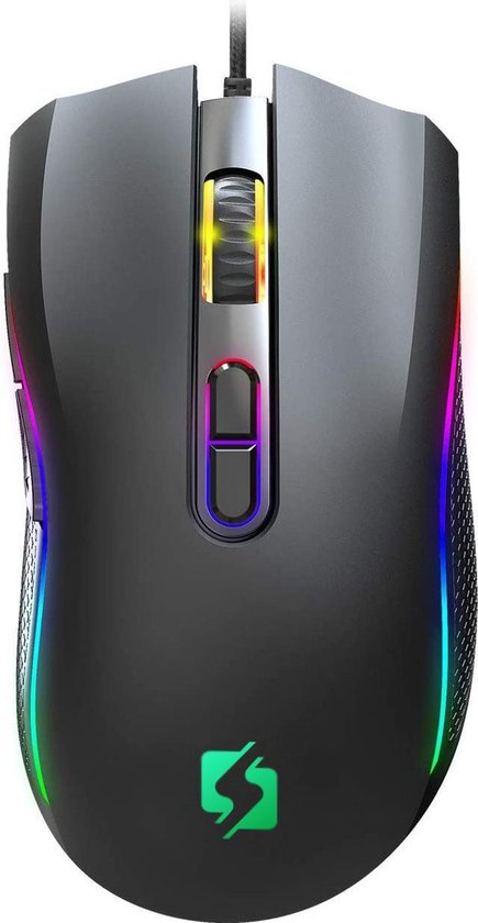Strex Gaming Mouse with RGB LED - 3200 DPI - 7 Buttons - Windows and MAC - Game Mouse