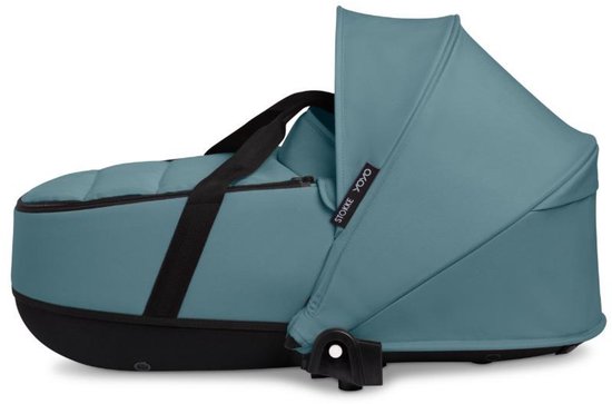 Stokke YOYO Newborn Shell, Aqua - Pour les bébés jusqu'à 6 mois ou 9 kg - Comprend une coque semi-rigide, un matelas double et une chancelière - Compatible avec le châssis YOYO (vendu séparément)