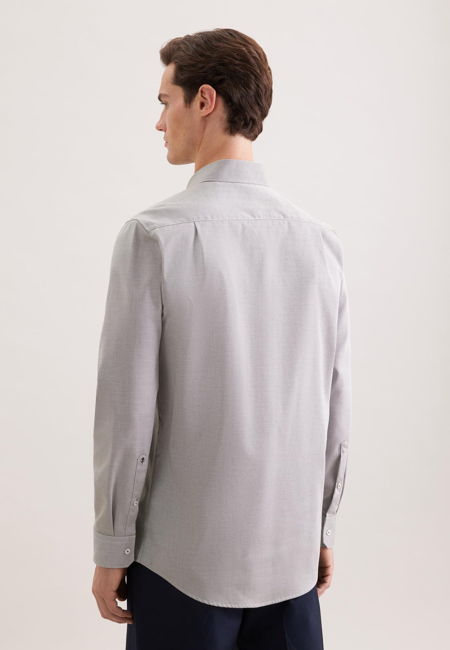 Chemise Seidensticker - Homme - Coupe Regular - Sans repassage - Col Kent - Coton - Vert - taille 43