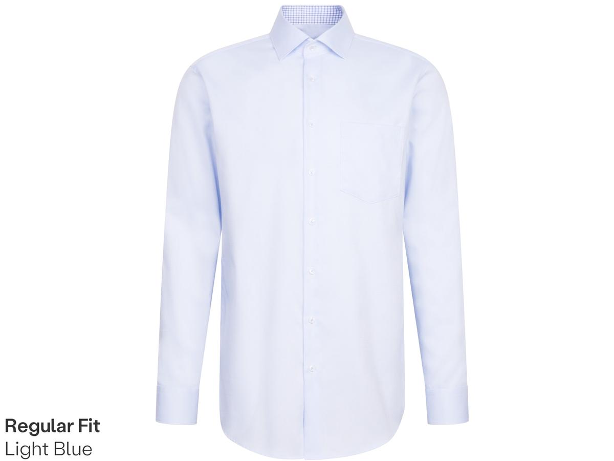 Chemise de travail Seidensticker New Kent - Coupe ajustée - taille 40 - Bleu clair
