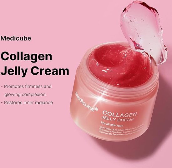 Medicube - Collagen Jelly Cream - 110 ml - Tous types de peau - Hydratant - Nourrissant - Soin du visage - Korean Skincare