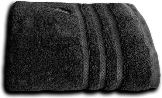 Serviette de bain Nautica, 100% coton de qualité supérieure, 500 GSM, 50x100, confortable, doux et durable-Anthracite