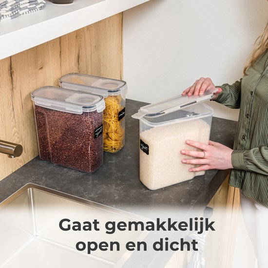 Stosh Stock jars - Boîtes à bouillon - hermétique - 4 pièces - 4.0L - sans BPA - plastique