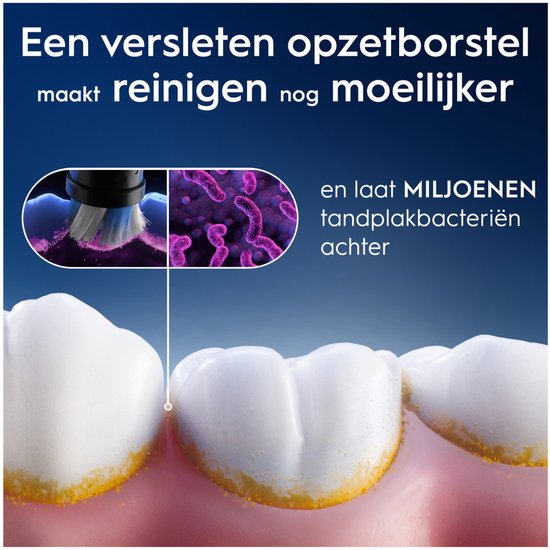 Brossettes Oral-B iO Series Gentle Care - Noires - Pour gencives sensibles - 8 pièces